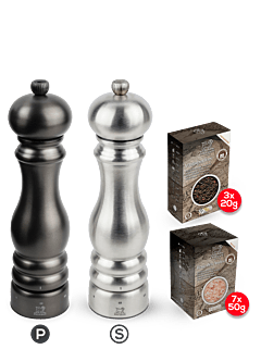 Paris u'Select Chef Carbon & Stainless Steel Bundle - Peugeot Saveurs